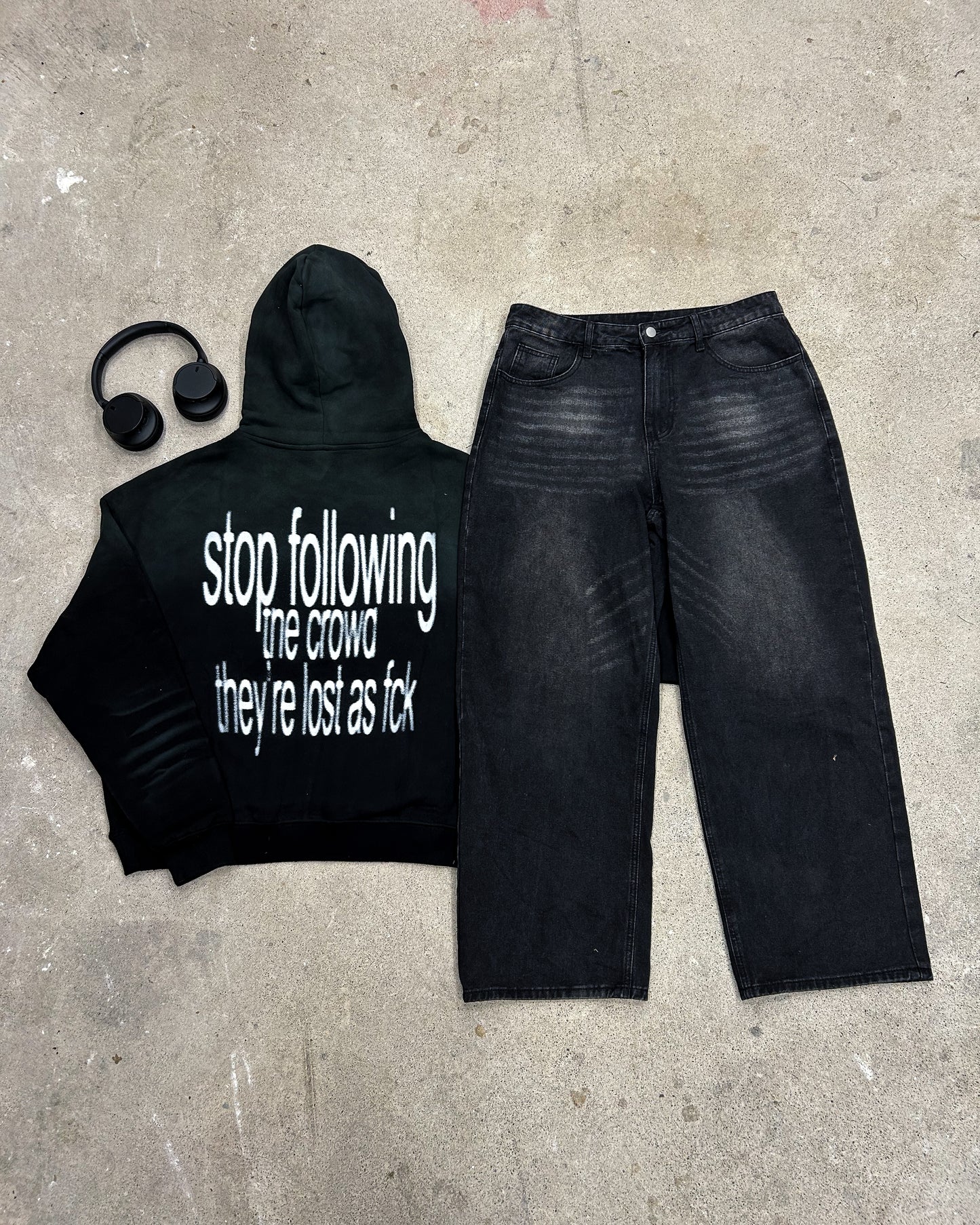 Lost AF Distressed Hoodie