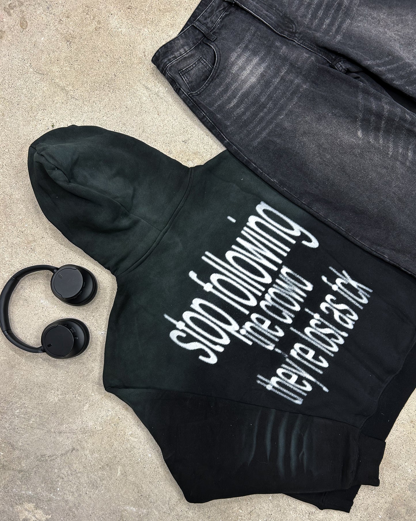 Lost AF Distressed Hoodie