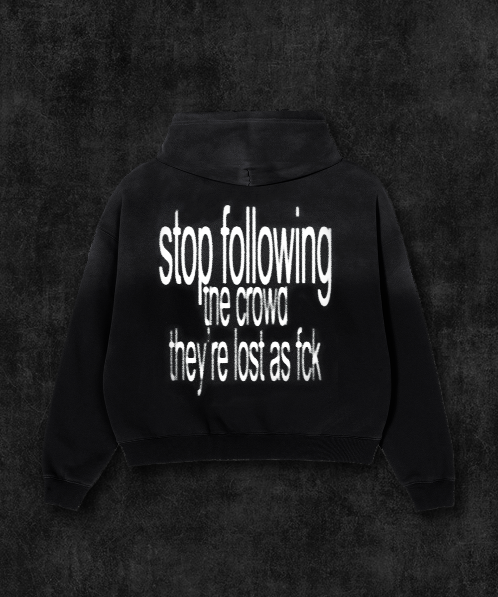 Lost AF Distressed Hoodie