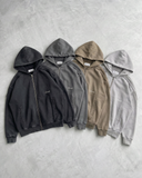Hollow Zip Hoodie