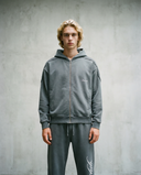 Hollow Zip Hoodie