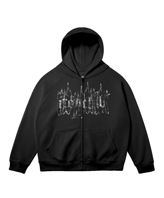 Crucified Zip Hoodie